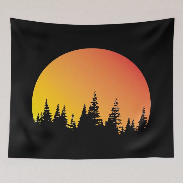 Item preview, The sunsetting & the pine trees. designed and sold by DavidToolan.