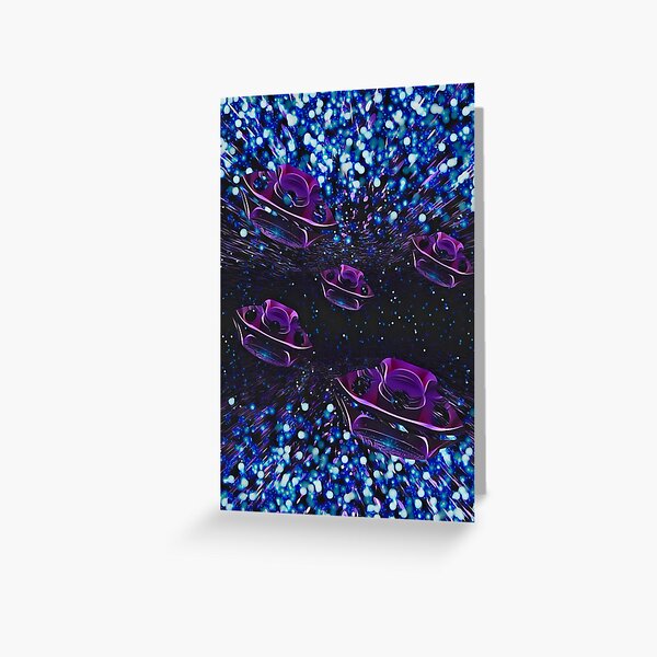 Galaxia Mystica Star Fleet Greeting Card
