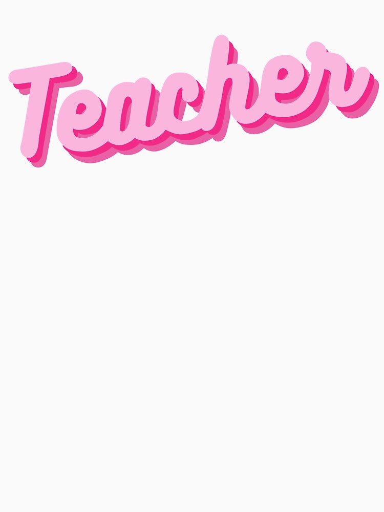 Retro Teacher Design in Barbie Pink
