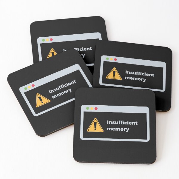 Item preview, Insufficient memory - Computer warning sign designed and sold by Rhu Creations.