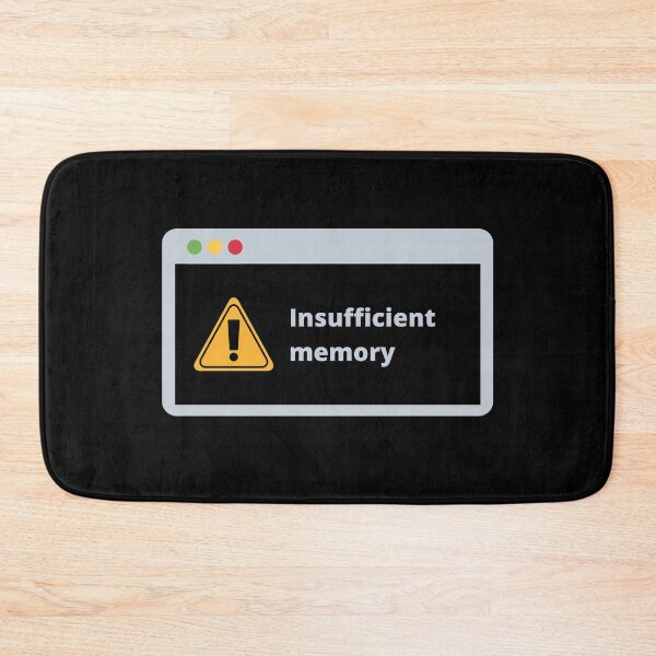 Item preview, Insufficient memory - Computer warning sign designed and sold by Rhu Creations.