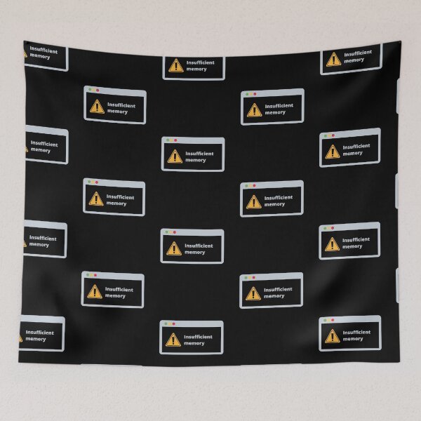 Item preview, Insufficient memory - Computer warning sign designed and sold by Rhu Creations.