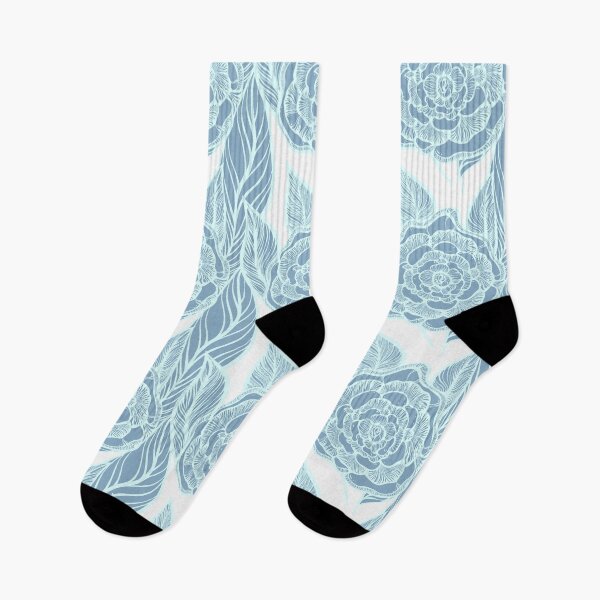 Item preview, blue rose pattern designed and sold by MandalaFlowerArt.