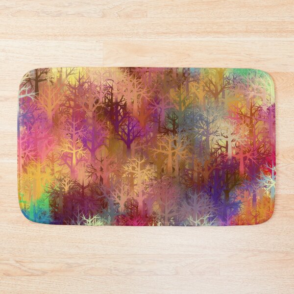 Item preview, Colorful trees forest designed and sold by Red Witch Art.