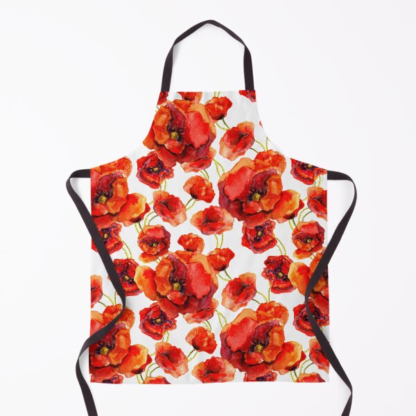Item preview, Red Poppies and bees designed and sold by Red Witch Art.