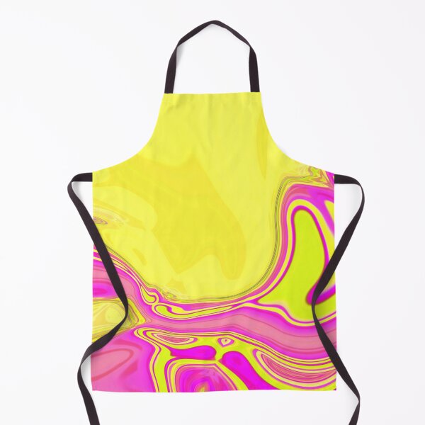Item preview, 1980s preppy hot pink yellow swirls mid century modern  designed and sold by LEILA ART SPACE.