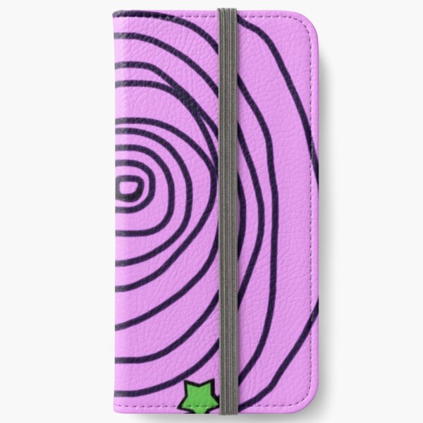 Green Star Swirl #3 iPhone Wallet