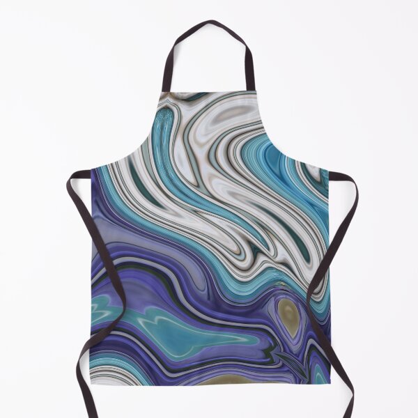 Item preview, nautical summer beach ocean blue swirls designed and sold by LEILA ART SPACE.