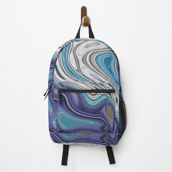 Item preview, nautical summer beach ocean blue swirls designed and sold by LEILA ART SPACE.