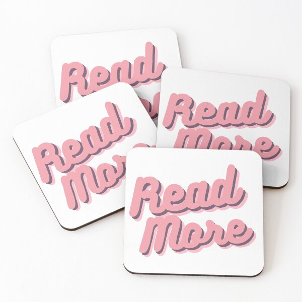 Item preview, Retro Read More Quote in Pink designed and sold by WildeandCo.