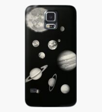 Funda/vinilo para Samsung Galaxy Sistema Solar Blanco y Negro