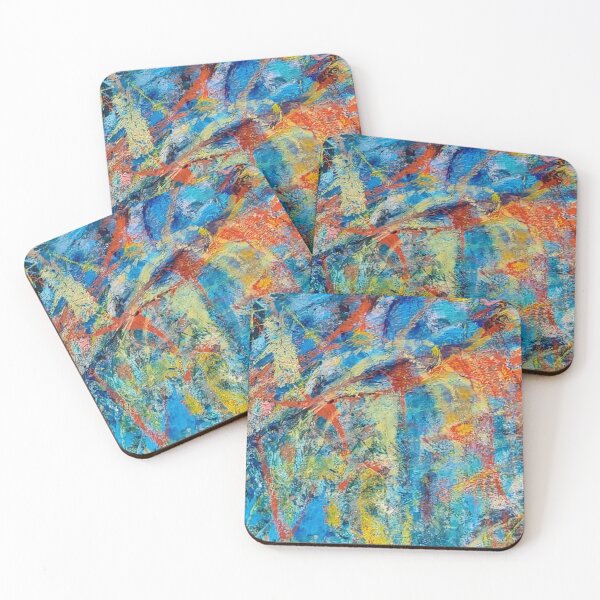 Item preview, Original acrylic abstract design  designed and sold by MatchTheDrapes.