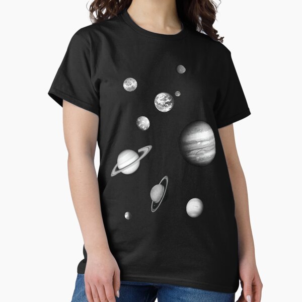 Item preview, Black and White Solar System designed and sold by thejoyker1986.