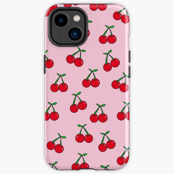 Cherries 3 (on pink) iPhone Tough Case