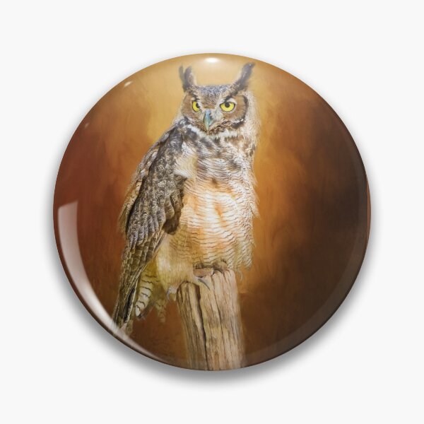 Item preview, Great Horned Owl In Autumn designed and sold by Sharon McConnell.
