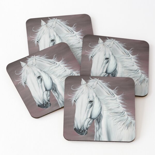 Item preview, Classic White Horse designed and sold by Apneet Dhaliwal.