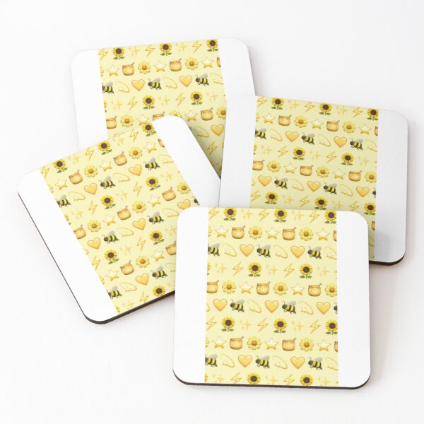 Item preview, Bee Honey Sunflowers Emoji Stars Yellow Mask designed and sold by Grace-Cop.