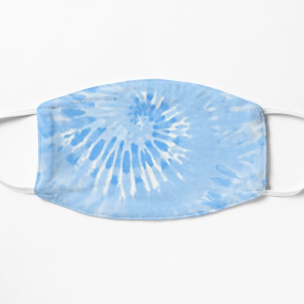 Tie Dye Blue hippie Flat Mask