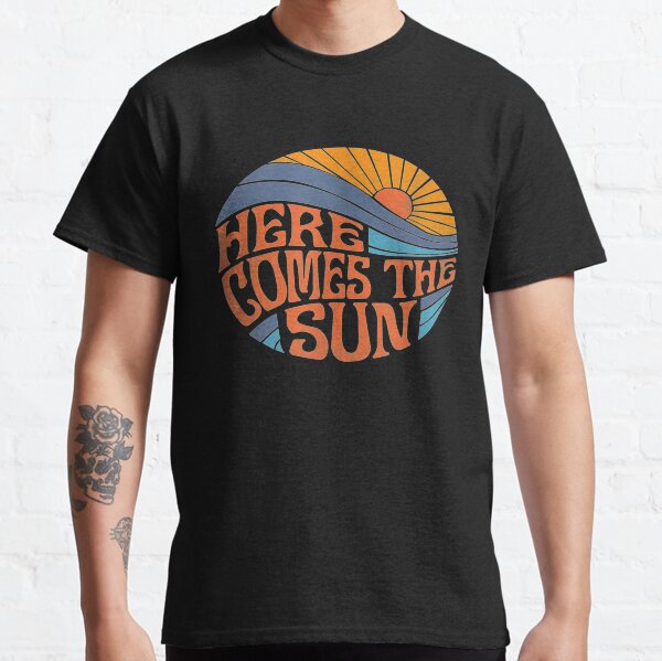 Here Comes the Sun 60’s Surf Retro Beach Vintage Look TShirt