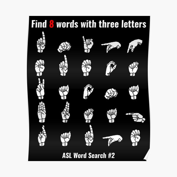 sign-language-word-search-puzzle-2-asl-sign-language-design-poster