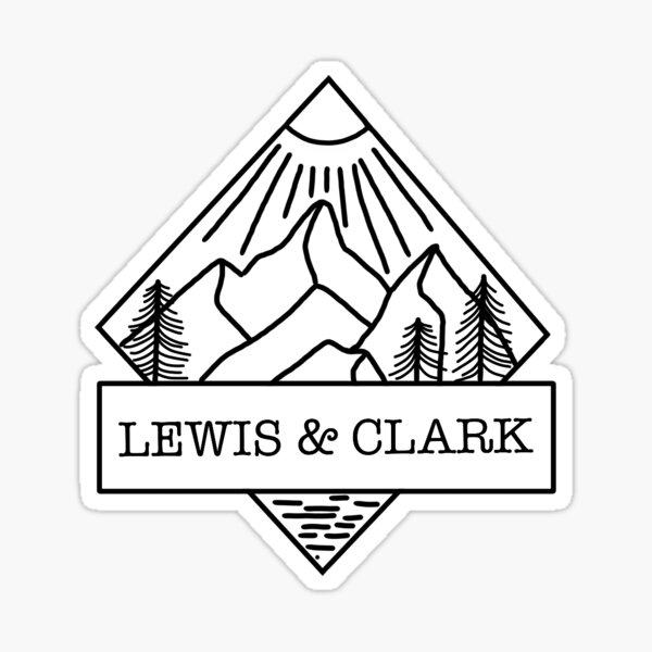 Lewis & Clark B&W Sticker
