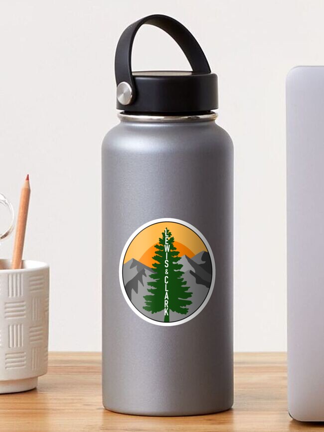 Thumbnail 1 of 3, Sticker, Lewis and Clark Tree (color) designed and sold by collegestick.