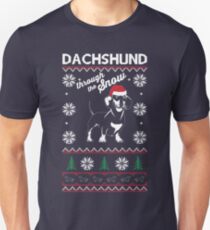 DACHSHUND THROUGH THE SNOW Unisex T-Shirt