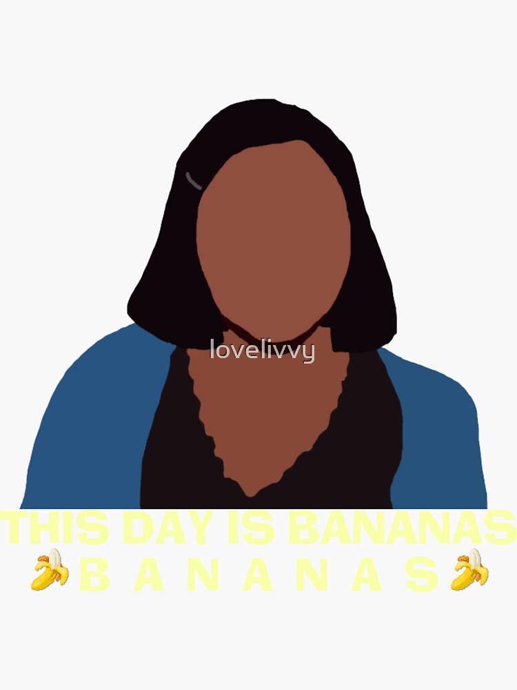 "the office kelly kapoor “this day is bananas!” sticker" Sticker for
