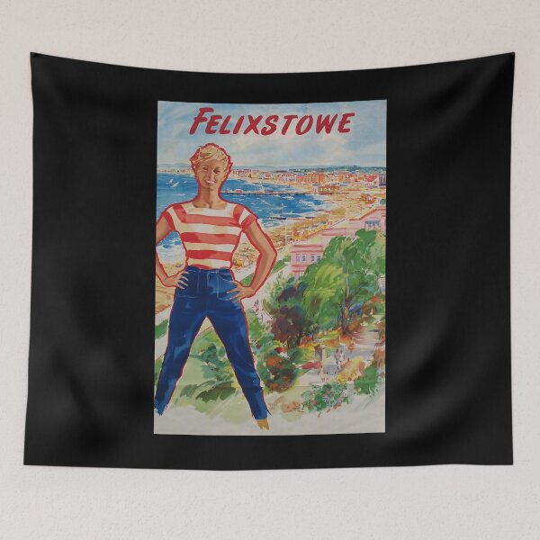 Item preview, Felixstowe vintage travel poster designed and sold by stickart-marek.