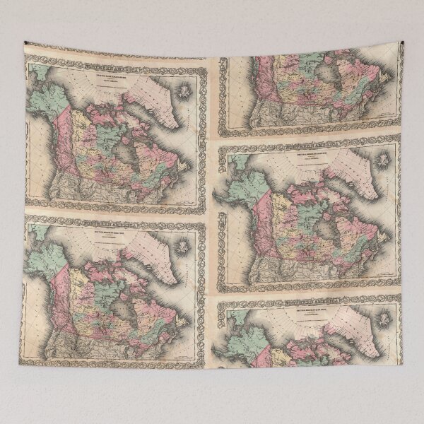 Item preview, 1855 Old Map Of Canada designed and sold by Flip & Flop.