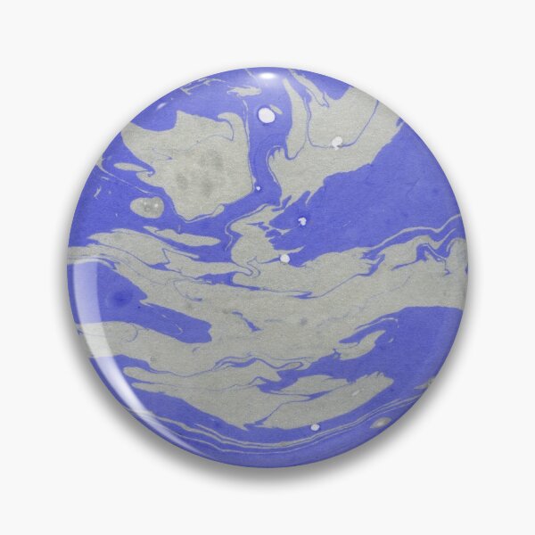 Item preview, DODGER BLUE AND BLUE GRAY MARBLING PAINT DESIGN designed and sold by ozcushionstoo.