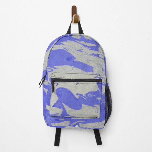 Item preview, DODGER BLUE AND BLUE GRAY MARBLING PAINT DESIGN designed and sold by ozcushionstoo.