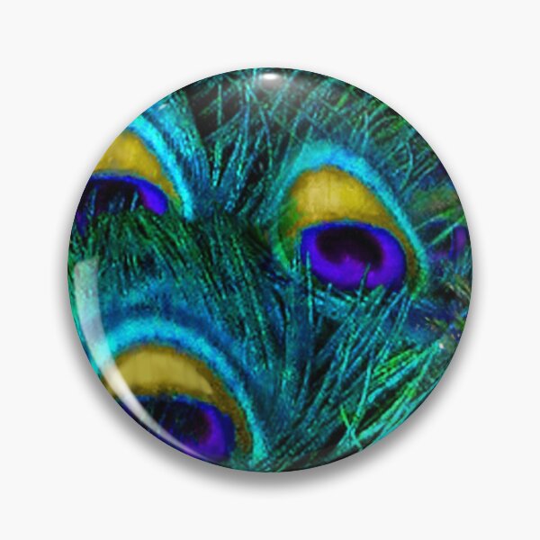 Item preview, Peacock Feather Aqua+Cobalt Blue designed and sold by PixDezines.