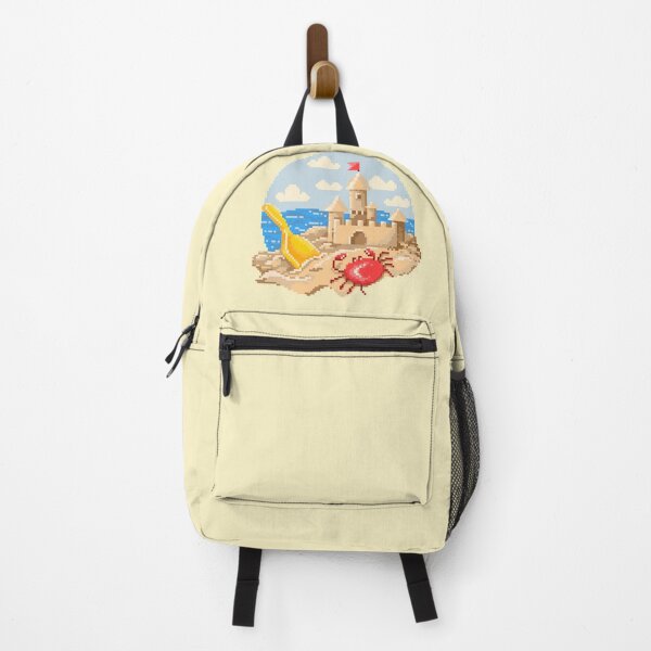 Item preview, Pixelated Sandcastle and crab designed and sold by HopeDetour.