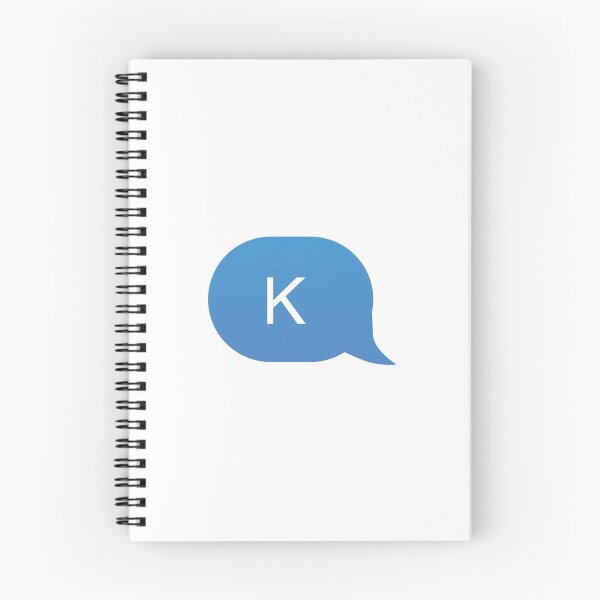 Item preview, K Blue Text Message designed and sold by murialbezanson.