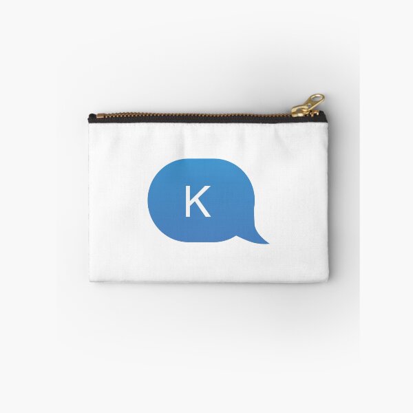 Item preview, K Blue Text Message designed and sold by murialbezanson.