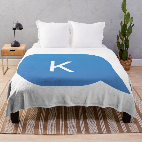 Item preview, K Blue Text Message designed and sold by murialbezanson.