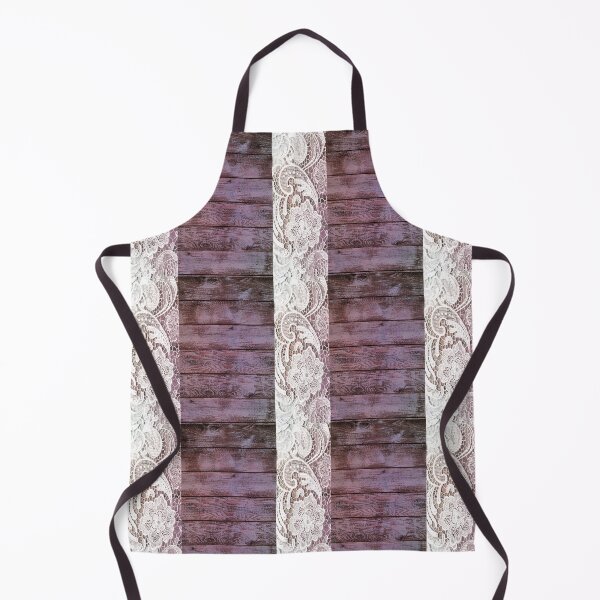 Item preview, rustic chic modern girly purple barn wood white lace designed and sold by LEILA ART SPACE.