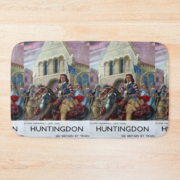 Item preview, Huntingdon vintage travel poster designed and sold by stickart-marek.