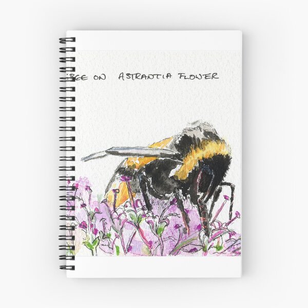 Item preview, Bumble Bee browsing on astrantia flower designed and sold by rosie320d.