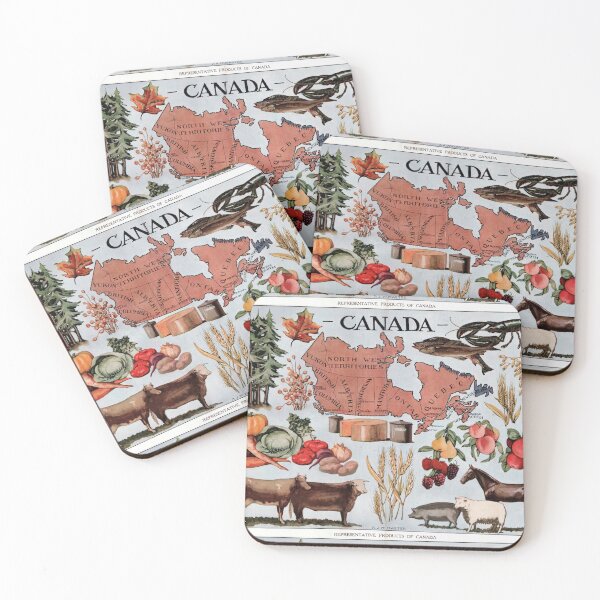 Item preview, Vintage Map Of Canadian Products designed and sold by Flip & Flop.