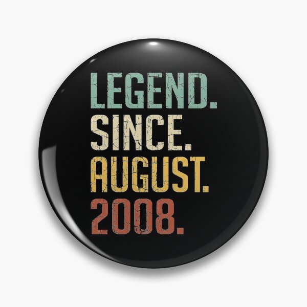 Item preview, Legend Since August 2008 12nd Birthday Gift 12 Years Old Vintage August 2008 designed and sold by Takatv.
