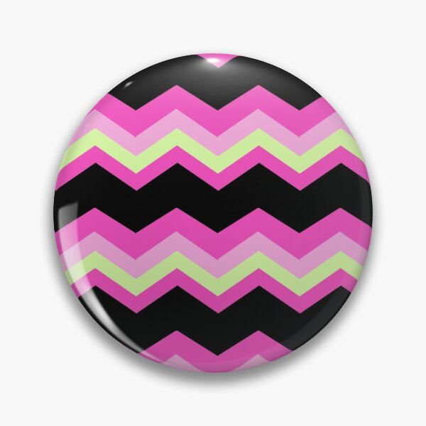 Item preview, 1980s modern abstract girly hot pink black fuschia chevron designed and sold by LEILA ART SPACE.