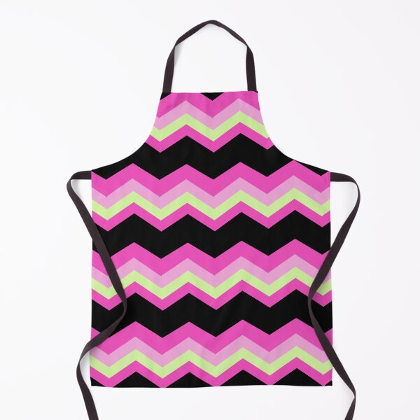 Item preview, 1980s modern abstract girly hot pink black fuschia chevron designed and sold by LEILA ART SPACE.
