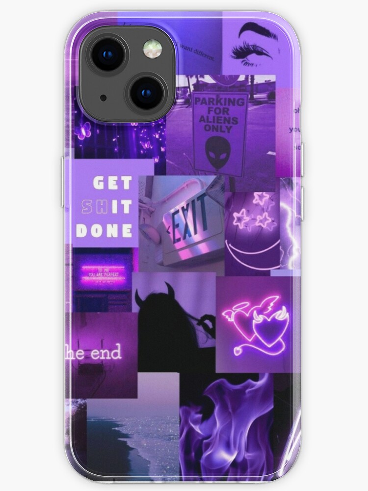 Purple Aesthetic Photo Collage Iphone Case For Sale By Sarahl925 Redbubble