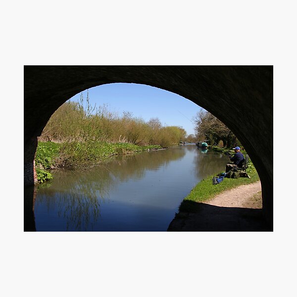 Item preview, Quiet Fishing Spot - Kennet and Avon Canal designed and sold by Samantha Higgs.