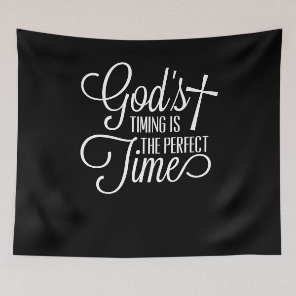 Item preview, God's Timing Is Perfect - Christian Quote  designed and sold by Sutra-Lotus-Co.