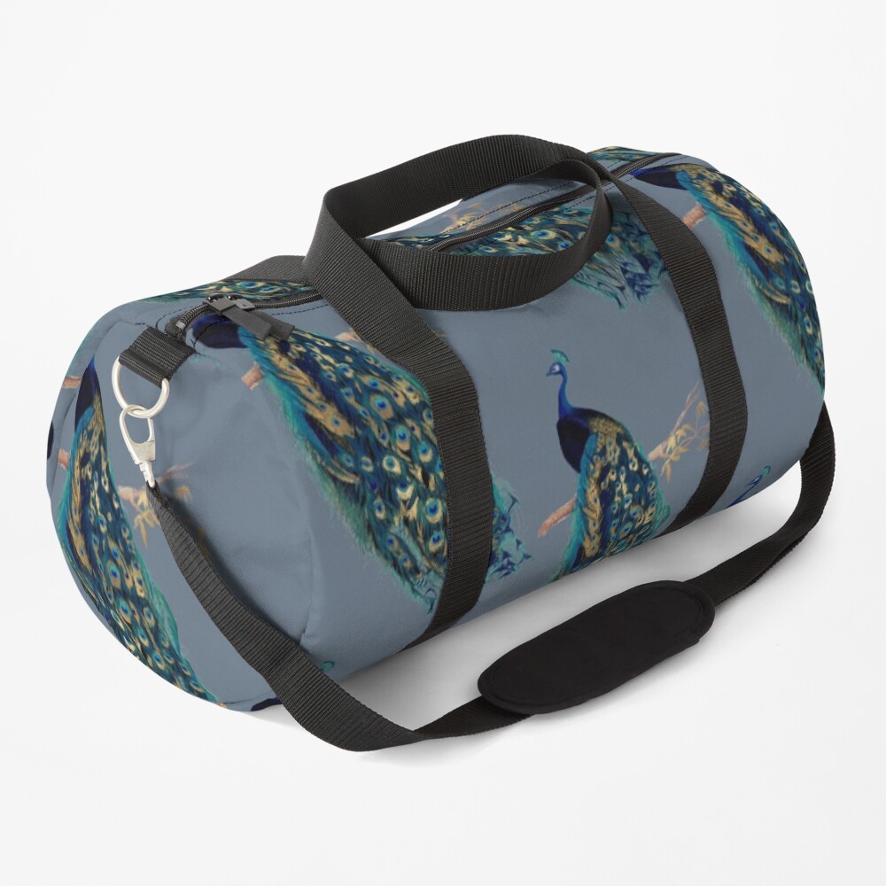 Vintage Peacock Duffle Bag