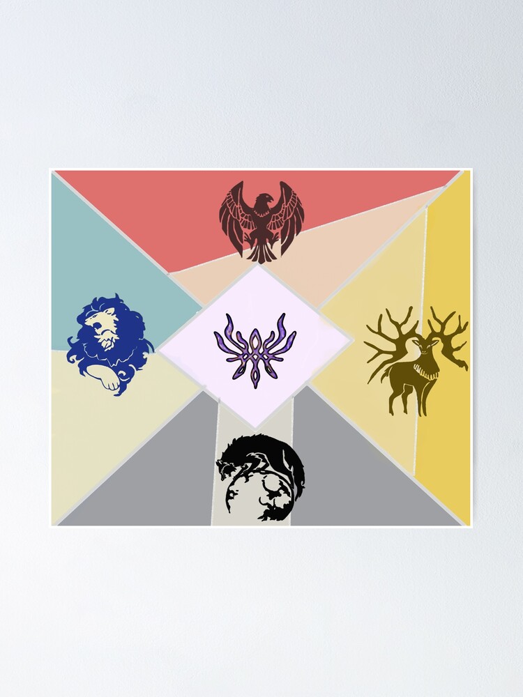 Fire Emblem RollbildKakemono aus StoffPoster 100x40cmThree Houses 