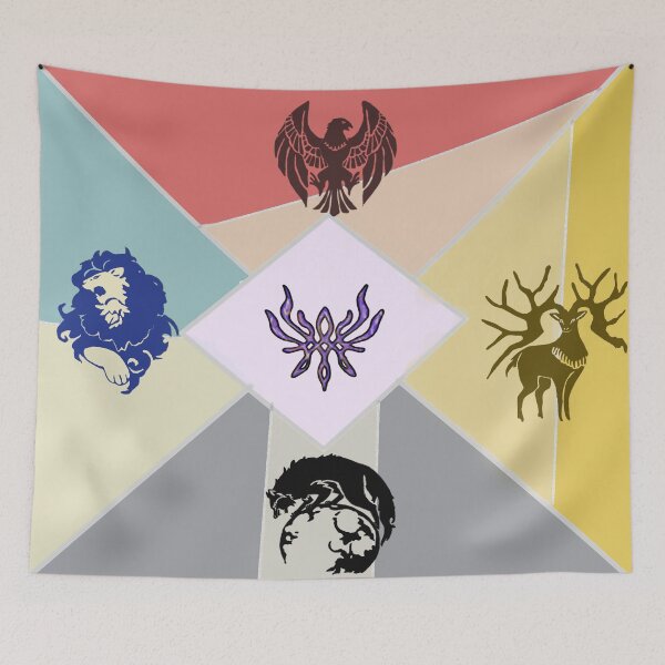 Item preview, Fire emblem houses designed and sold by Wooloowoo.